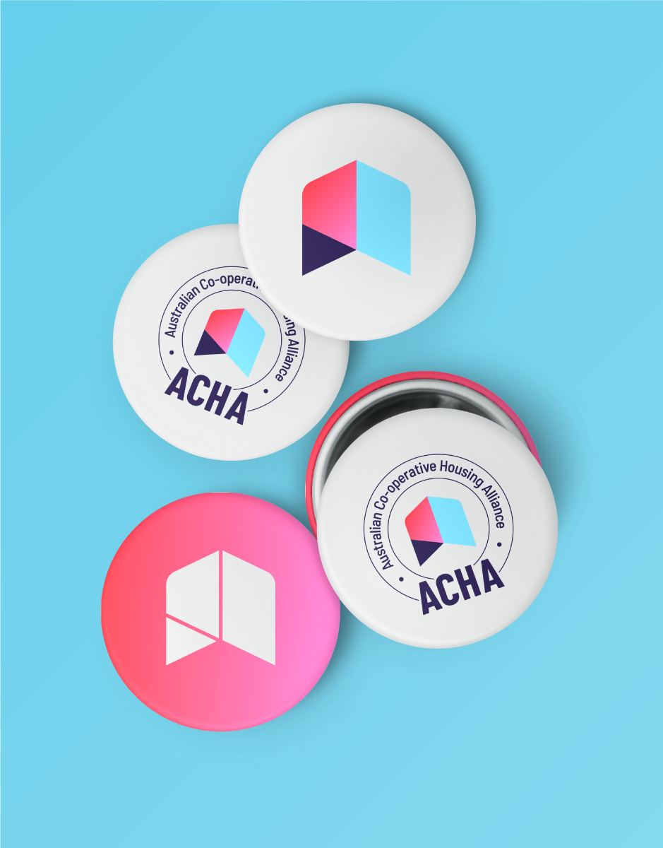 Australian Co-operative Housing Alliance (ACHA) Brand Badges