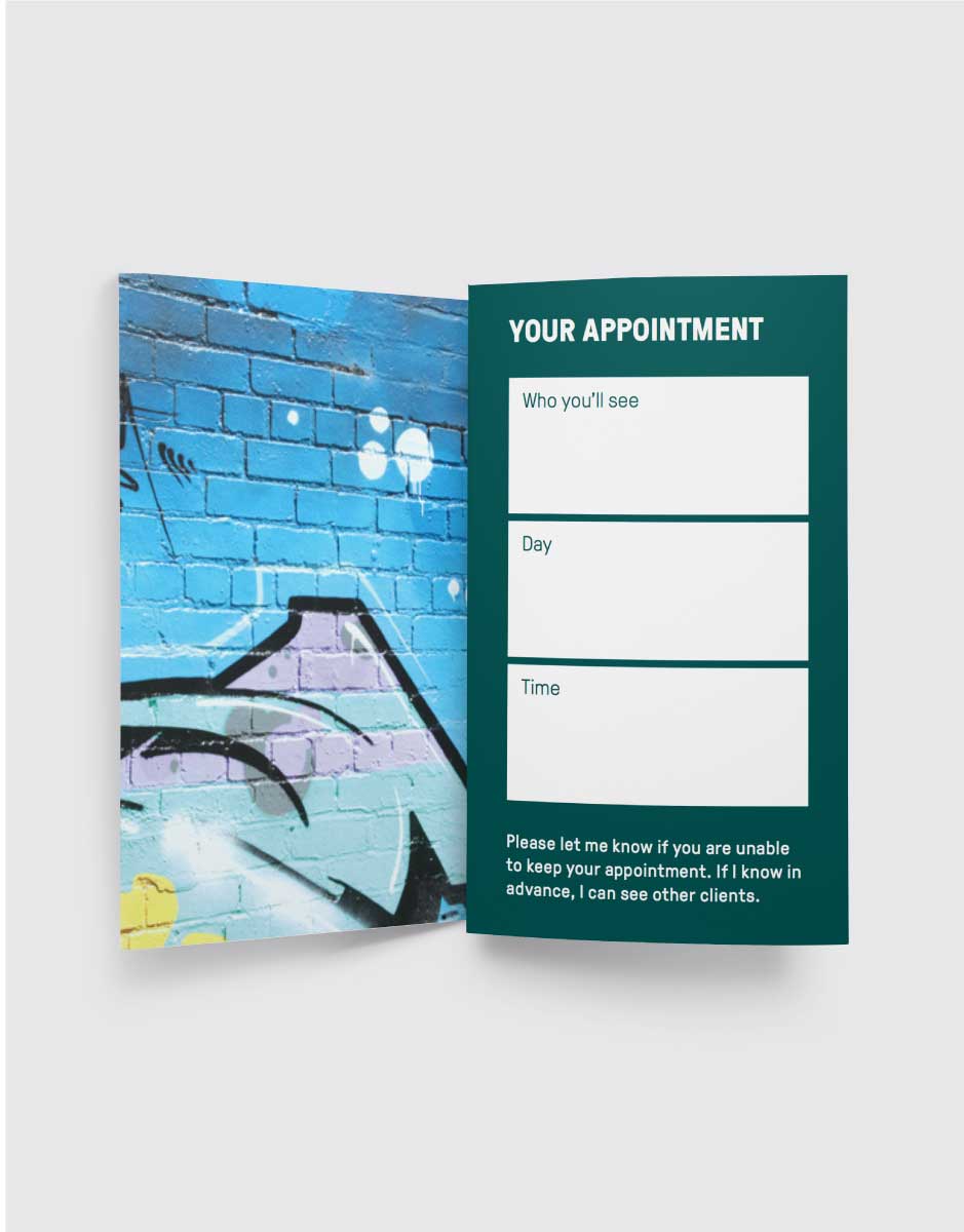 Neighbourhood Justice Centre (NJC) flyer design