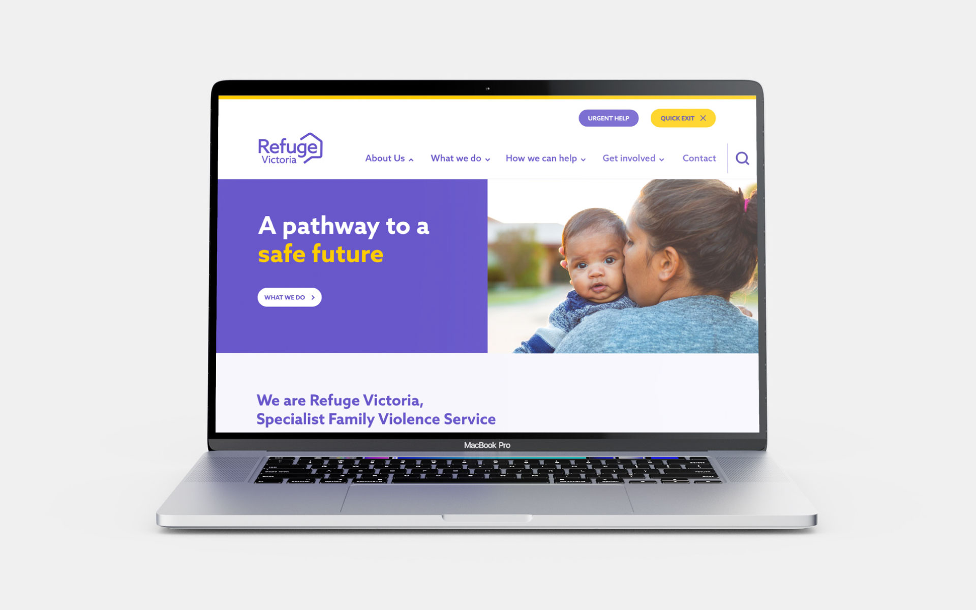 Refuge Victoria website design and development