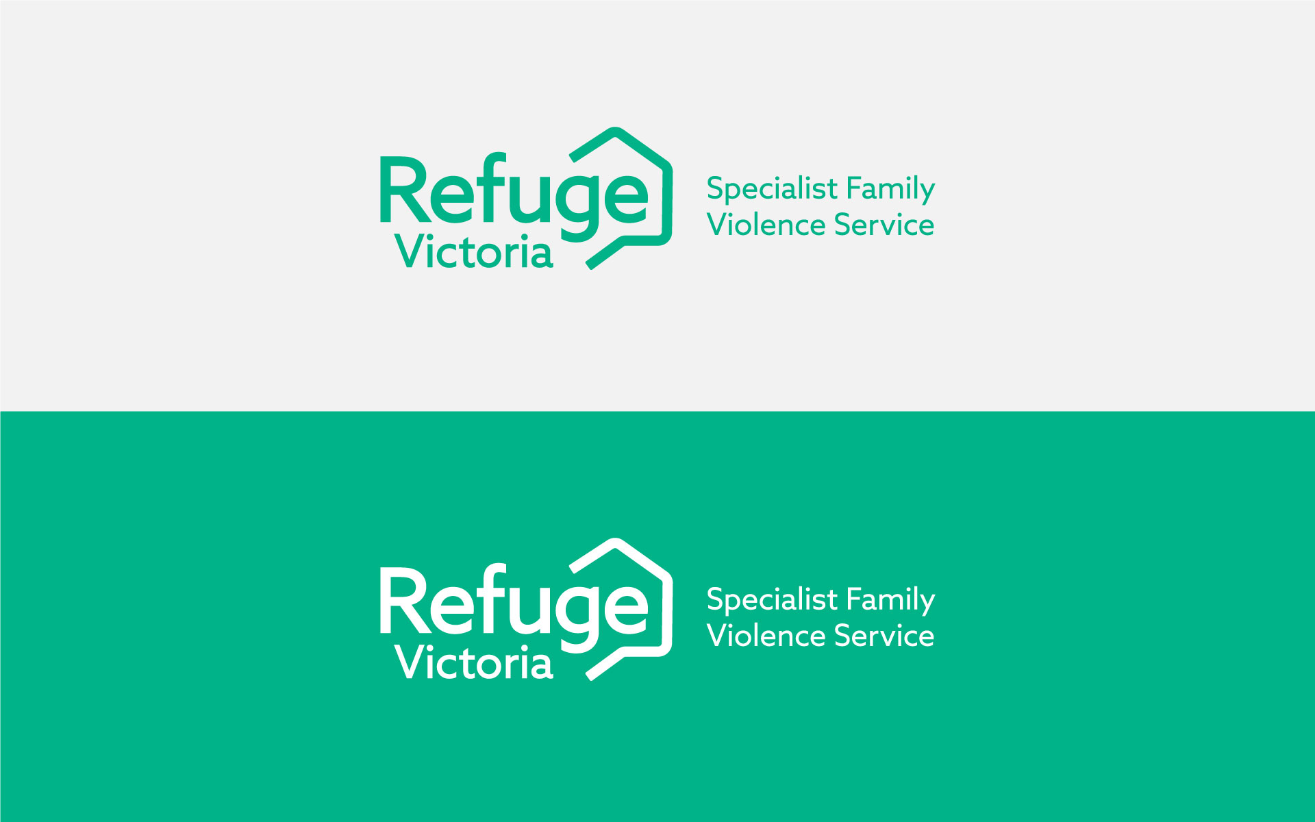 Refuge Victoria logo design, rebrand
