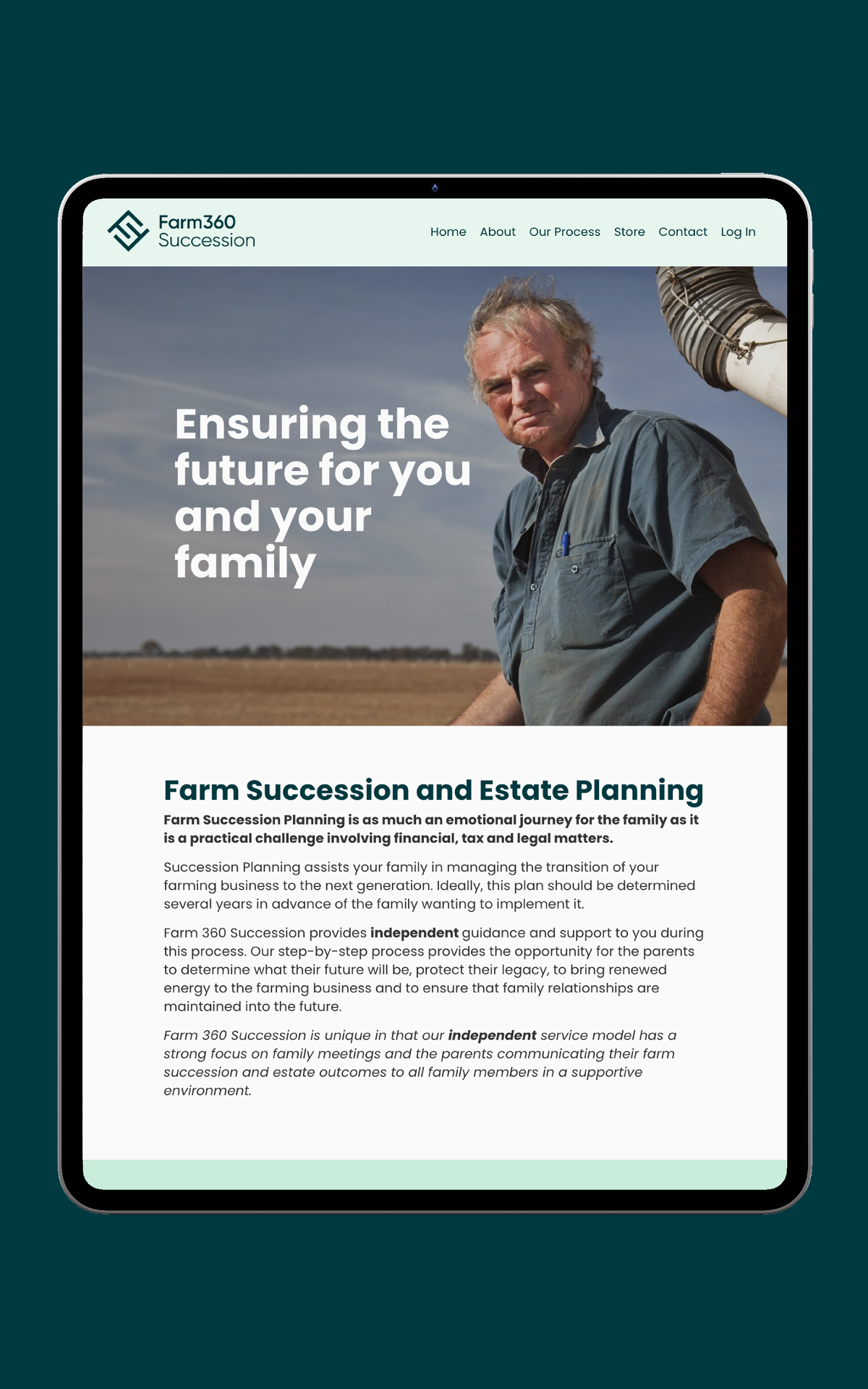 Farm 360 Succession Website Design Development